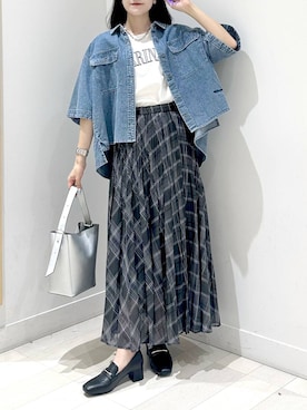 「アイテム（トップス）」を使った、ぽてとさん（レディース・158cm・20代）の夏コーディネート