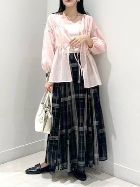 「アイテム（キャミソール）」を使った、ぽてとさん（レディース・158cm・20代）の夏コーディネート
