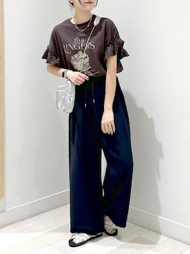 「GLOBAL WORK（グローバルワーク）のアイテム（パンツ）」を使った、ぽてとさん（レディース・158cm）の夏コーディネート