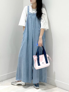 「アイテム（サロペット/オーバーオール）」を使った、ぽてとさん（レディース・158cm）の秋コーディネート