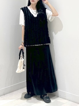 「GLOBAL WORK（グローバルワーク）のアイテム（ワンピース）」を使った、ぽてとさん（レディース・158cm）の秋コーディネート