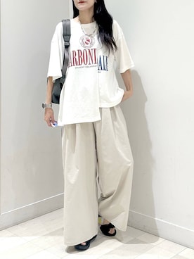「アイテム（バックパック/リュック）」を使った、ぽてとさん（レディース・158cm・20代）の夏コーディネート