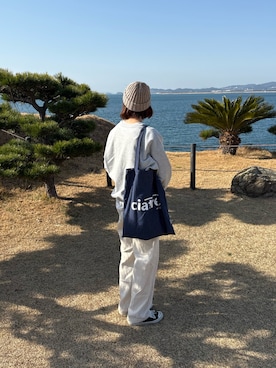 「flaner（フラネ）のアイテム」を使った、あるぱか。さん（レディース・155cm）の春コーディネート