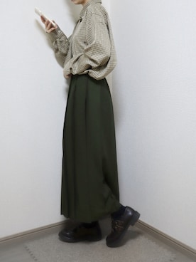「#秋コーデ」｜「アイテム（その他シューズ）」を使った、あるぱか。さん（レディース・155cm）の秋コーディネート