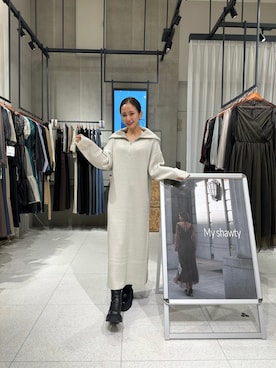「My shawty（ﾏｲｼｬｳﾃｨｰ）のアイテム（ワンピース）」を使った、Myshawty officialさん（レディース・160cm）の秋コーディネート