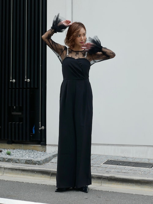 2way pearl strap pants dress（パンツドレス）｜My shawty（マイ