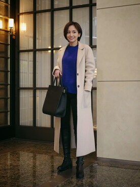 「My shawty（ﾏｲｼｬｳﾃｨｰ）のアイテム（ハンドバッグ）」を使った、Myshawty officialさん（レディース・160cm）の冬コーディネート