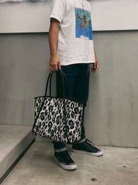 「My shawty（ﾏｲｼｬｳﾃｨｰ）のアイテム（バッグ）」を使った、Myshawty officialさん（レディース・160cm）の春コーディネート