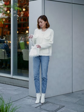 「My shawty（ﾏｲｼｬｳﾃｨｰ）のアイテム（ジャケット/アウター）」を使った、Myshawty officialさん（レディース・160cm）の秋コーディネート