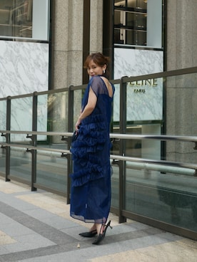 「フリル」｜「アイテム（ドレス）」を使った、Myshawty officialさん（レディース・160cm）の夏コーディネート