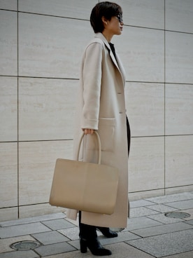 「ボストンバッグ」｜Myshawty officialさん（レディース・160cm）の冬コーディネート