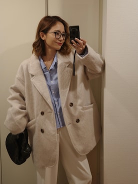 「My shawty（ﾏｲｼｬｳﾃｨｰ）のアイテム（テーラードジャケット）」を使った、Myshawty officialさん（レディース・160cm）の秋コーディネート