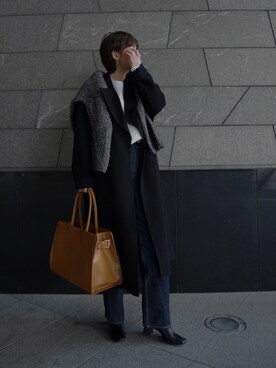 「ボストンバッグ」｜Myshawty officialさん（レディース・160cm）の冬コーディネート