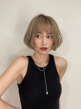 「My shawty（ﾏｲｼｬｳﾃｨｰ）のアイテム（ネックレス）」を使った、Myshawty officialさん（レディース・160cm）の夏コーディネート