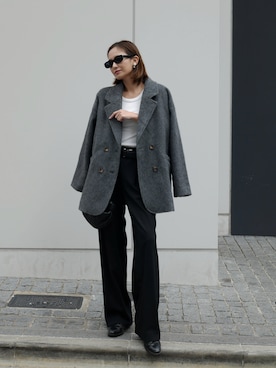 「My shawty（ﾏｲｼｬｳﾃｨｰ）のアイテム（テーラードジャケット）」を使った、Myshawty officialさん（レディース・160cm）の秋コーディネート