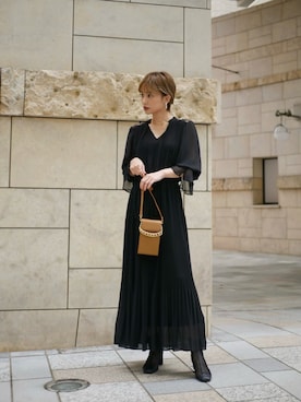 ブラックワンピース の人気ファッションコーディネート Wear ブラックワンピース の人気ファッションコーディネート Wear