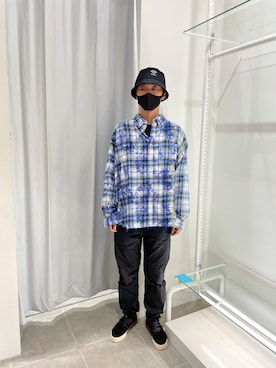 「KaneZ（ケインズ）のアイテム」を使った、大輝さん（メンズ・174cm）の夏コーディネート