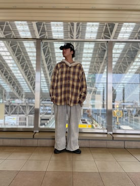 「アイテム（キャップ）」を使った、大輝さん（メンズ・174cm・20代）の春コーディネート