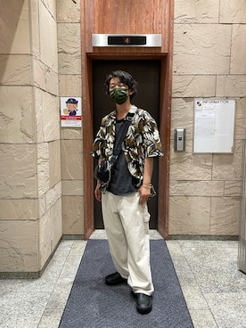 「WHITELAND（ホワイトランド）のアイテム（バッグ）」を使った、大輝さん（メンズ・174cm）の夏コーディネート