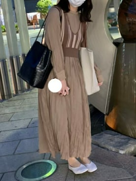 よし乃さん(レディース・157cm)の春コーディネート