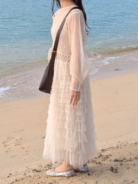 「Bab（バブ）のアイテム」を使った、よし乃さん（レディース・157cm）の春コーディネート