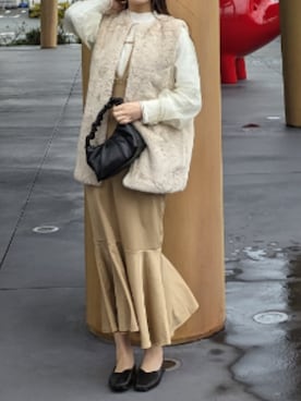 よし乃さん（レディース・157cm）の冬コーディネート