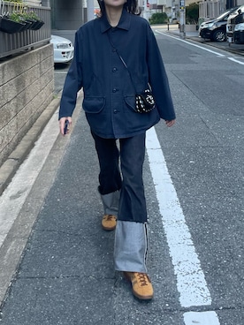 「BEAMS」｜「アイテム（ショルダーバッグ）」を使った、riiiiiiさん（レディース・166cm）の秋コーディネート