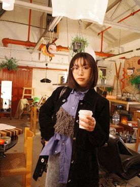 メガネコさん（レディース・163cm）の冬コーディネート