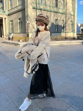 kannaさん（レディース・162cm）の冬コーディネート