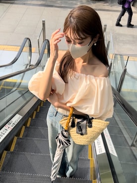 「YANUK（ヤヌーク）のアイテム」を使った、kannaさん（レディース・162cm）の春コーディネート