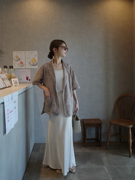 「アイテム（スカート）」を使った、kannaさん（レディース・162cm）の夏コーディネート