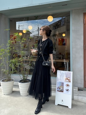 「アイテム（スカート）」を使った、kannaさん（レディース・162cm）の秋コーディネート