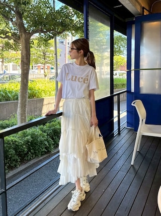 「NEW BALANCE（ニューバランス）の＜New Balance＞U9060ECA/スニーカー（スニーカー）」を使った、kannaさん（レディース・162cm）の夏コーディネート