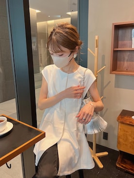 「UR'S（ユアーズ）のアイテム（ベスト）」を使った、kannaさん（レディース・162cm）の夏コーディネート