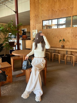 「coca(coca)(コカ)のクロップド丈ニットトップス(ニット/セーター)」を使った、kannaさん(レディース・162cm)の秋コーディネート