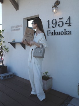 「アイテム（カーディガン/ボレロ）」を使った、kannaさん（レディース・162cm）の秋コーディネート