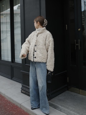 「アイテム（ブルゾン）」を使った、kannaさん（レディース・162cm）の秋コーディネート