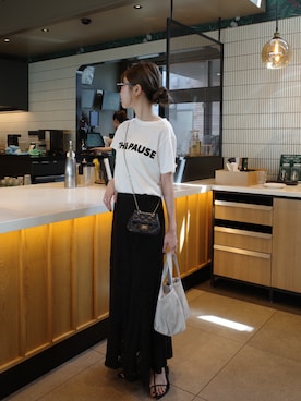 「アイテム（スカート）」を使った、kannaさん（レディース・162cm）の夏コーディネート