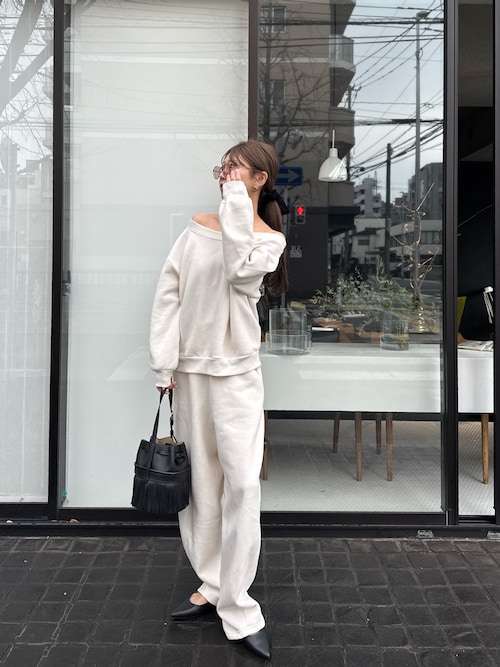 低身長/高身長/大きいサイズ有]裏起毛スウェットカーブパンツ（その他