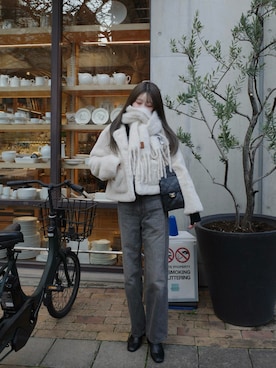 「CLANE（クラネ）のアイテム」を使った、kannaさん（レディース・162cm）の冬コーディネート