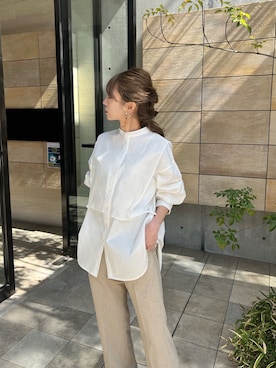 「SLOBE IENA（スローブイエナ）のアイテム（スラックス）」を使った、kannaさん（レディース・162cm）の春コーディネート