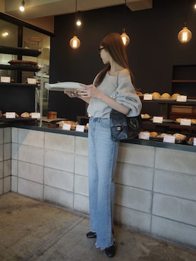 「アイテム（スウェット）」を使った、kannaさん（レディース・162cm）の春コーディネート