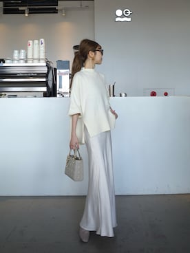 「アイテム（スカート）」を使った、kannaさん（レディース・162cm）の秋コーディネート