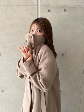「earth music&ecology（アースミュージックアンドエコロジー）のアイテム（その他アウター）」を使った、kannaさん（レディース・162cm）の秋コーディネート