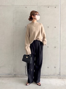 「アイテム（サンダル）」を使った、kannaさん（レディース・162cm）の秋コーディネート