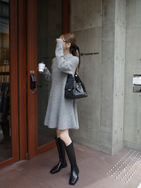 「アイテム（ブーツ）」を使った、kannaさん（レディース・162cm）の秋コーディネート