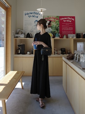 「classicalelf（クラシカルエルフ）のアイテム（ワンピース/ドレス）」を使った、kannaさん（レディース・162cm）の夏コーディネート