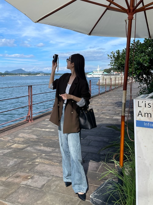 凡　センソユニコ　カットソー　コットン　ウール混　変形　刺繍　フレア　ワイド 凡 センソユニコ カットソー コットン ウール混 変形 刺繍 フレア