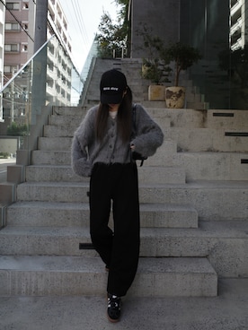 kannaさん（レディース・162cm）の冬コーディネート