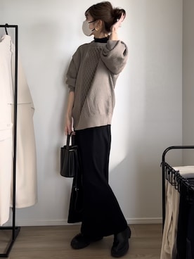 「classicalelf（クラシカルエルフ）のアイテム（トップス）」を使った、kannaさん（レディース・162cm）の冬コーディネート